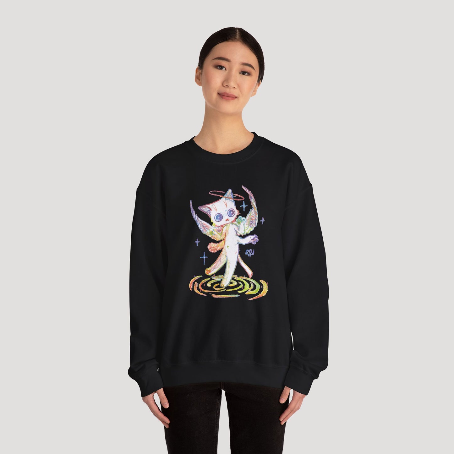 Four-Armed Angel Cat - Sweatshirt