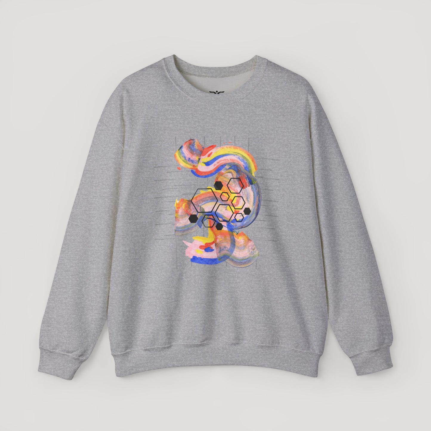 Colorful Abstract Art Sweatshirt - Unisex Heavy Blend™ Crewneck