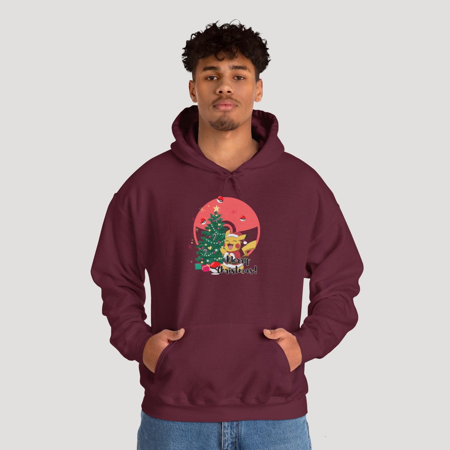 Christmas Cartoon Dog Hoodie - Unisex Heavy Blend™ Sweatshirt