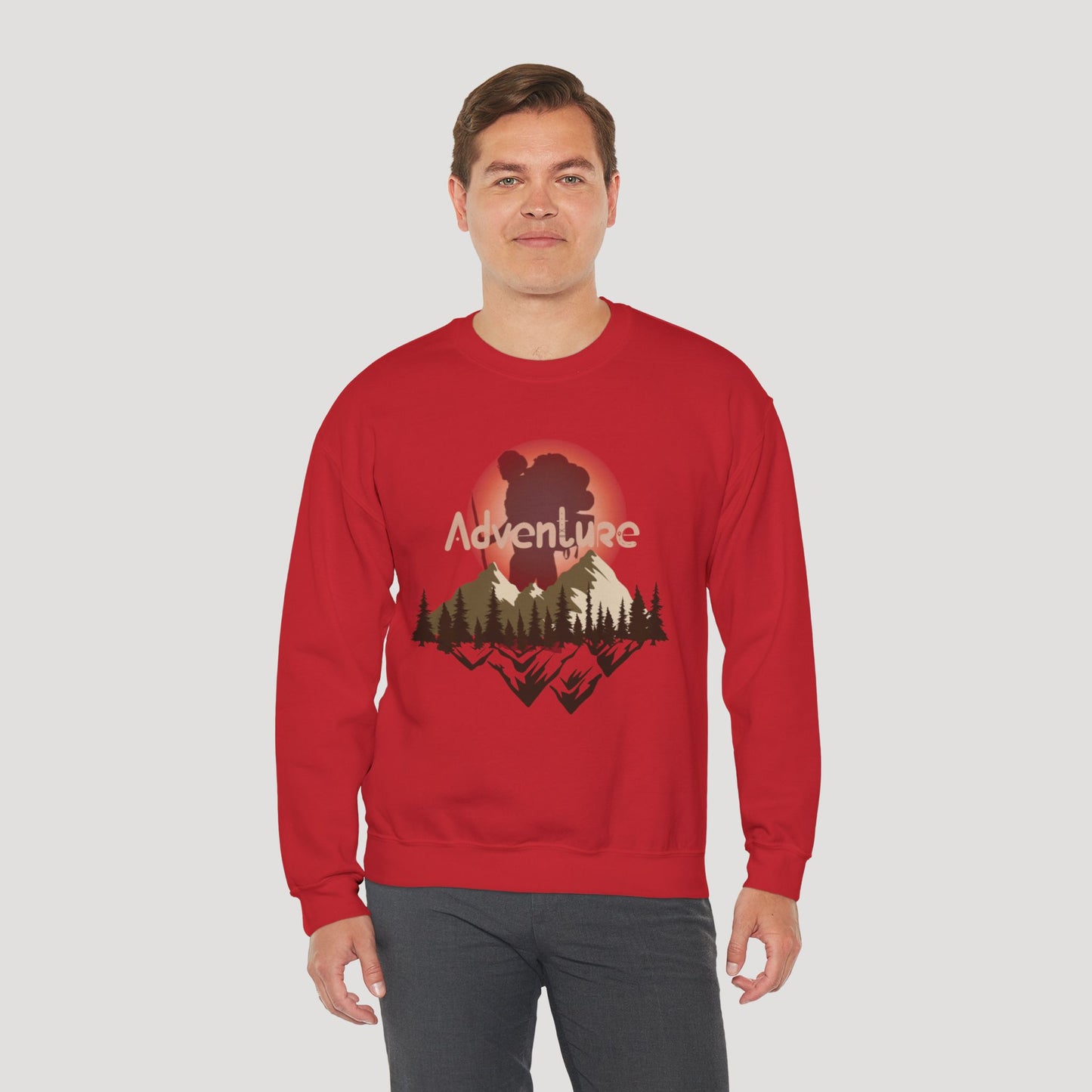 Adventure Unisex Heavy Blend™ Crewneck Sweatshirt - Perfect for Outdoor Enthusiasts