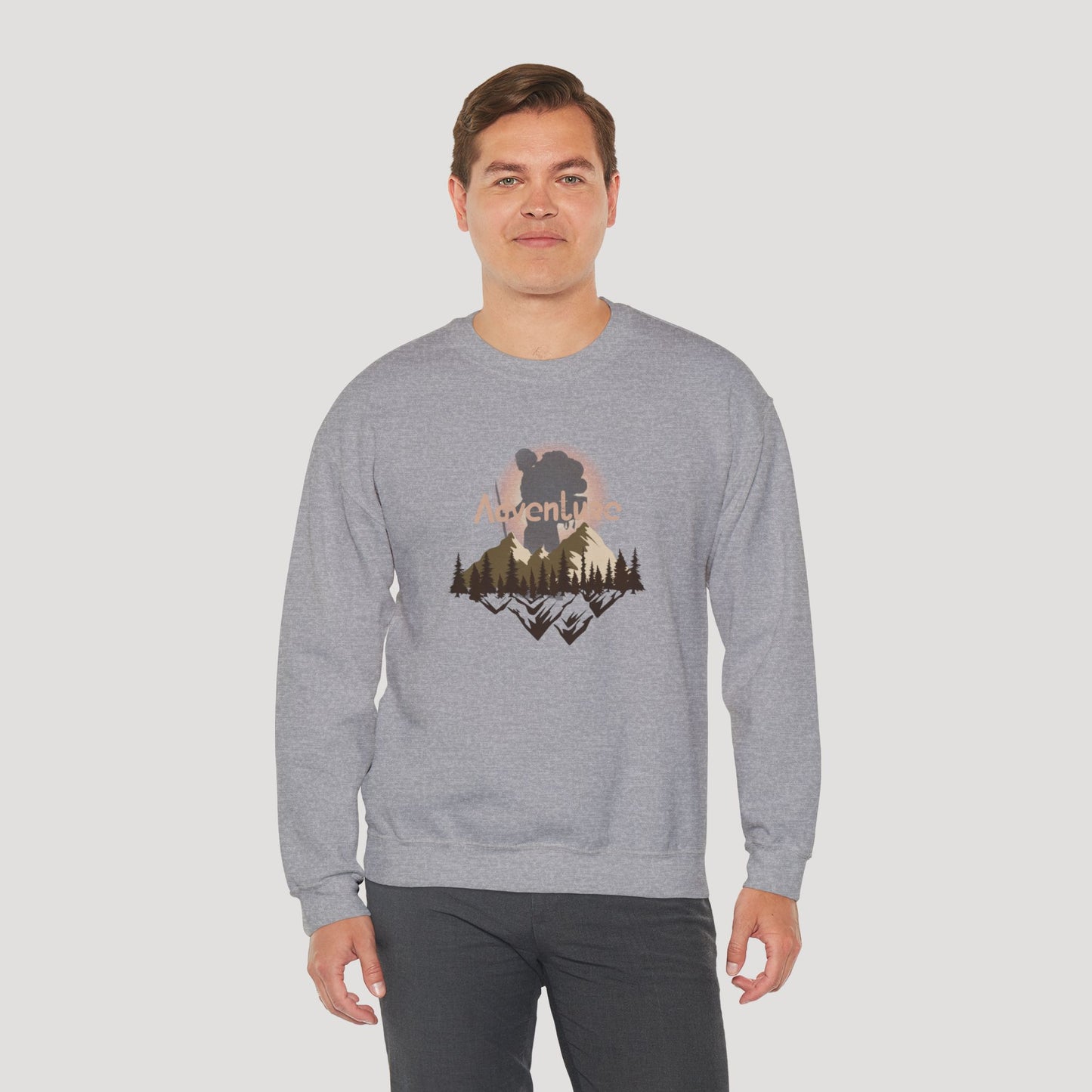 Adventure Unisex Heavy Blend™ Crewneck Sweatshirt - Perfect for Outdoor Enthusiasts