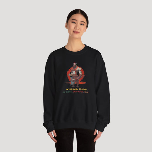 Kratos Christmas Unisex Heavy Blend™ Crewneck Sweatshirt