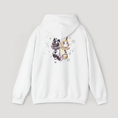 Two Contrasting Cats - Hoodie