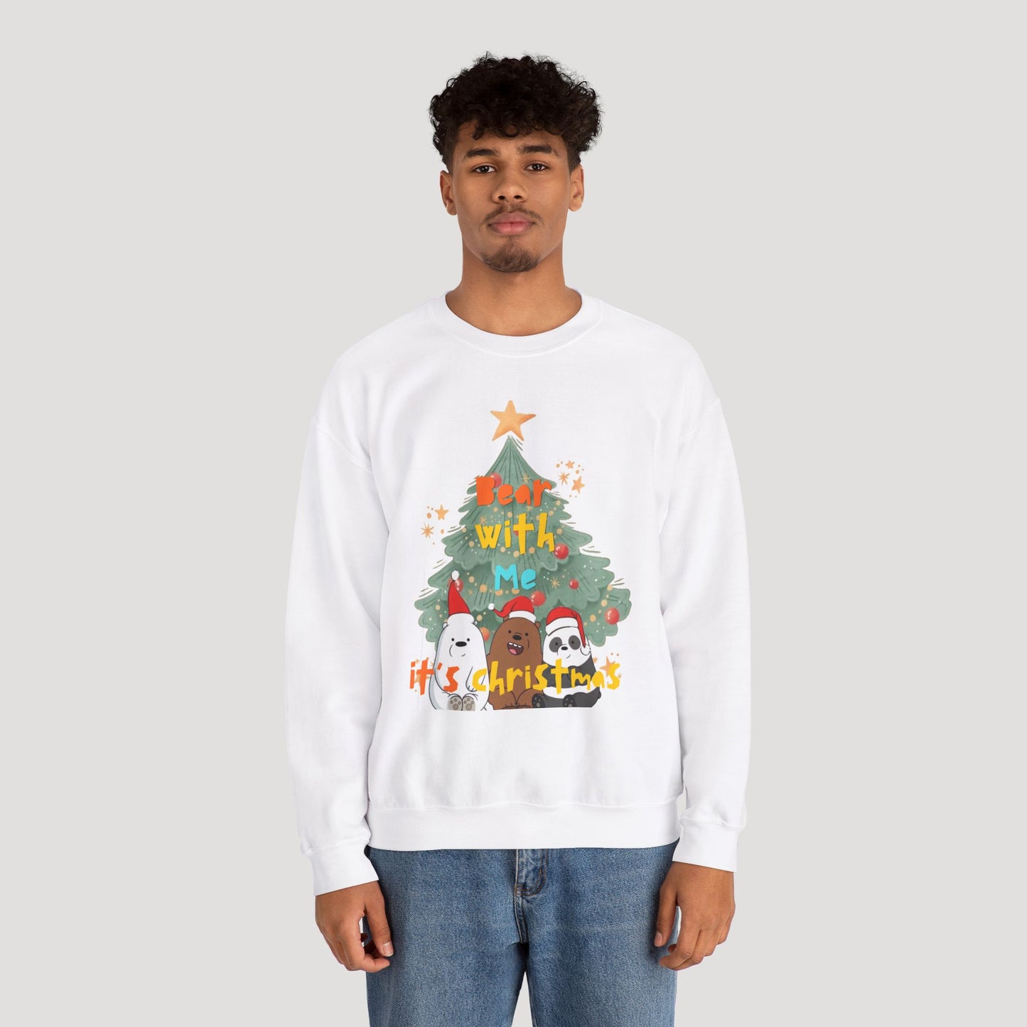 Bear With Me Christmas Crewneck Sweatshirt