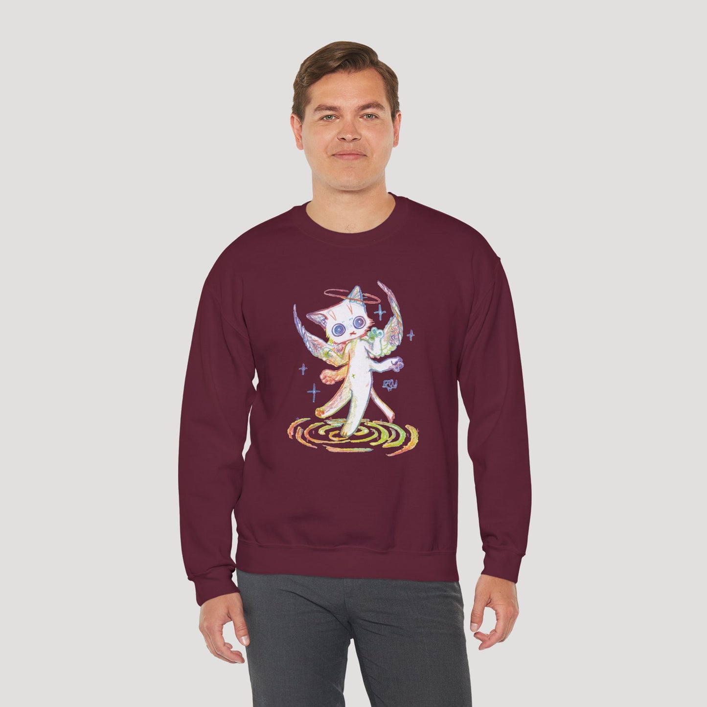 Four-Armed Angel Cat - Sweatshirt