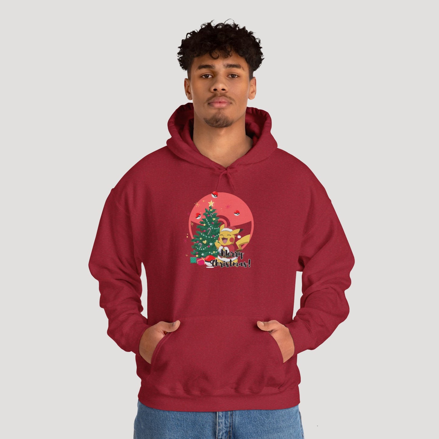 Christmas Cartoon Dog Hoodie - Unisex Heavy Blend™ Sweatshirt