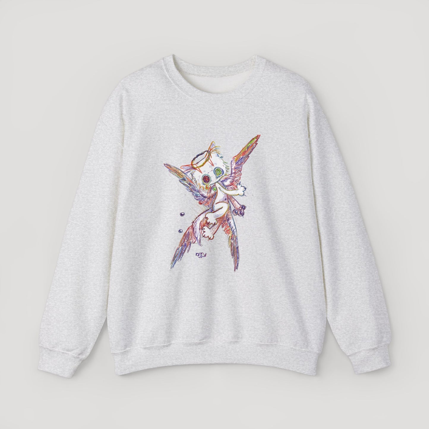 Four-Feathered Angel Cat - Sweatshirt