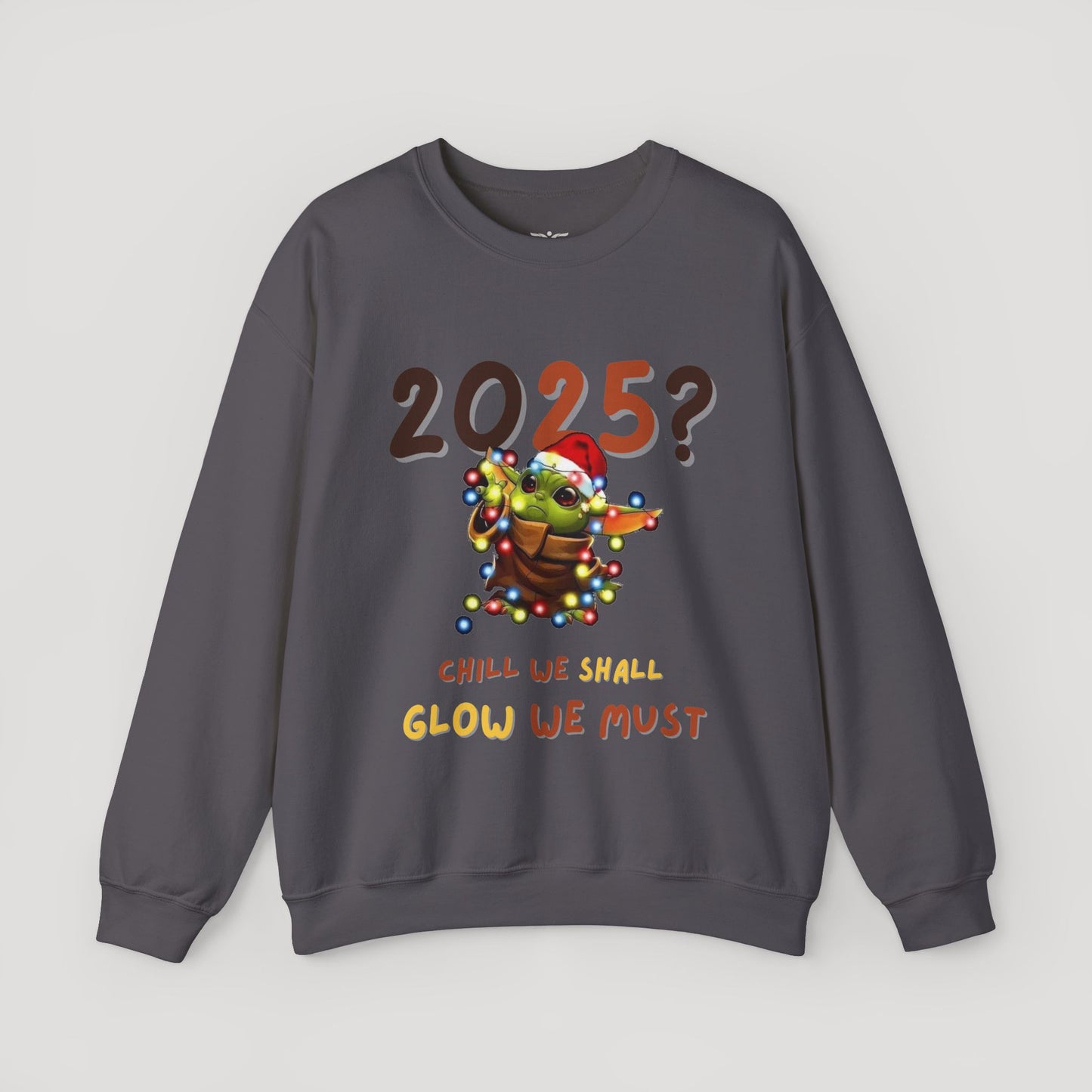 Baby Yoda 2025 Chill Glow Holiday Unisex Sweatshirt