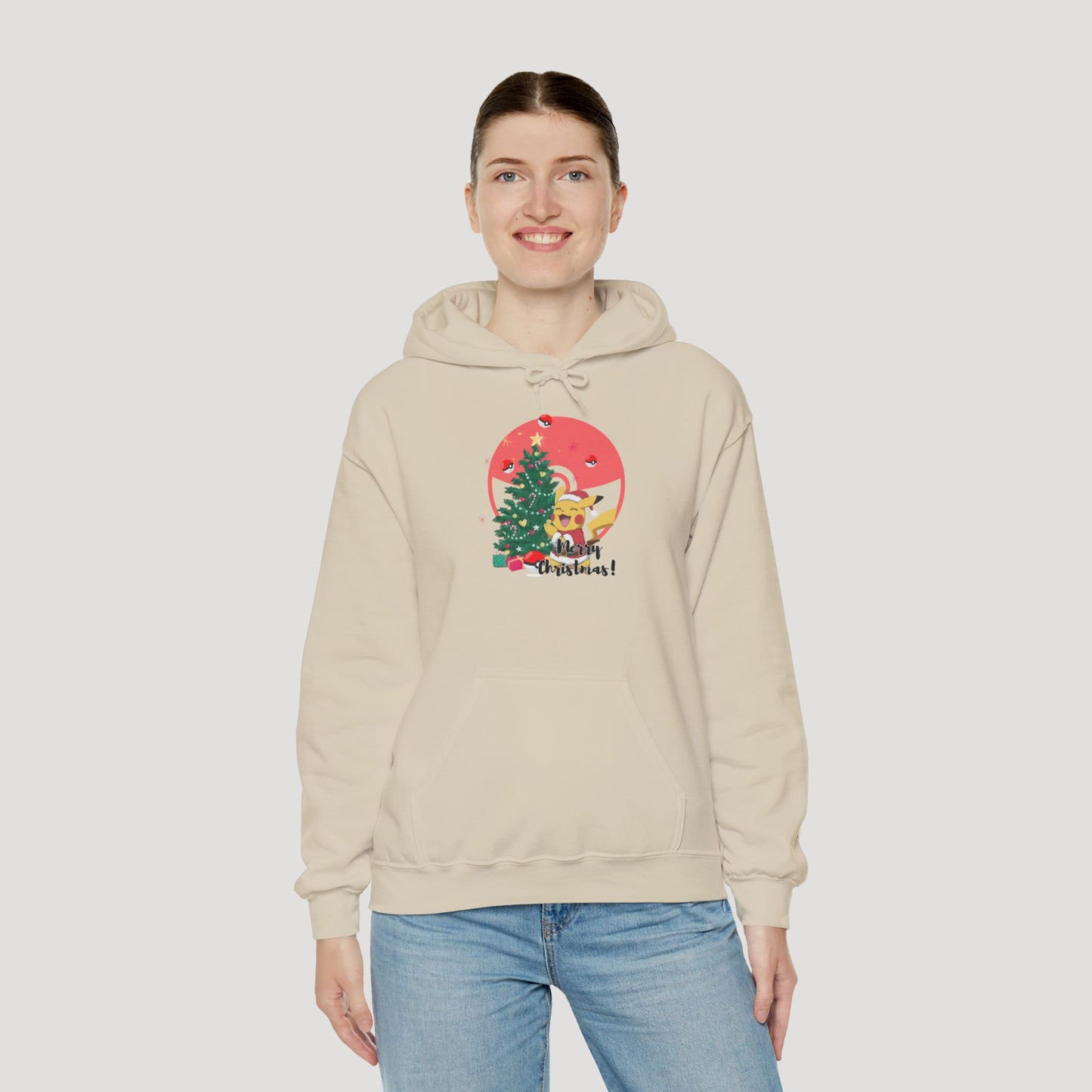 Christmas Cartoon Dog Hoodie - Unisex Heavy Blend™ Sweatshirt