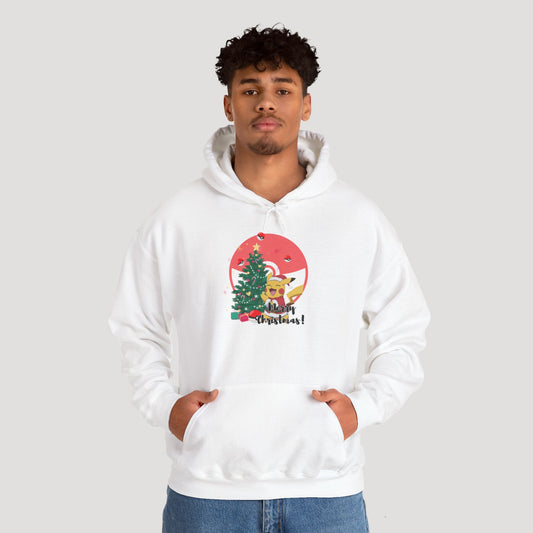 Christmas Cartoon Dog Hoodie - Unisex Heavy Blend™ Sweatshirt