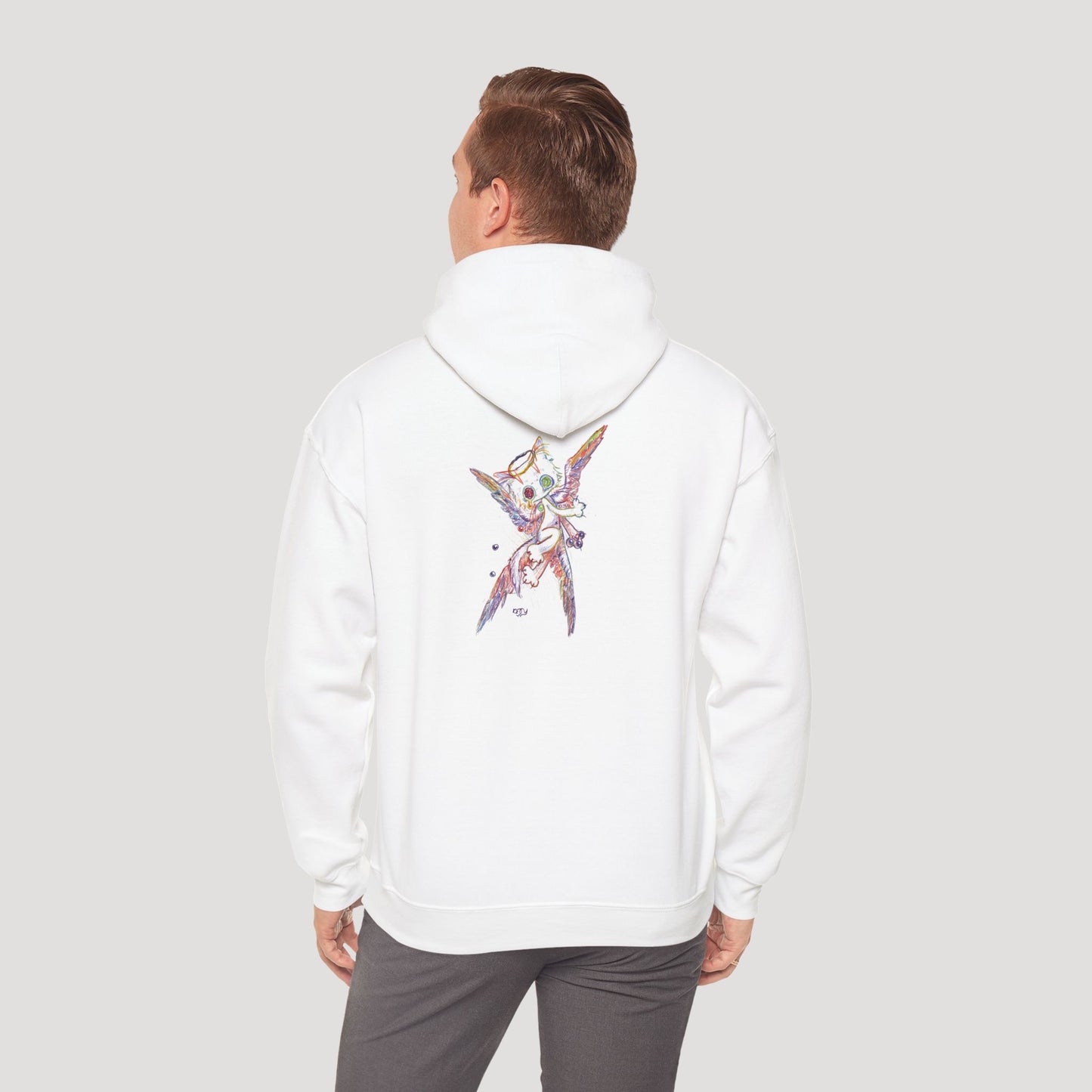 Four-Feathered Angel Cat - Hoodie