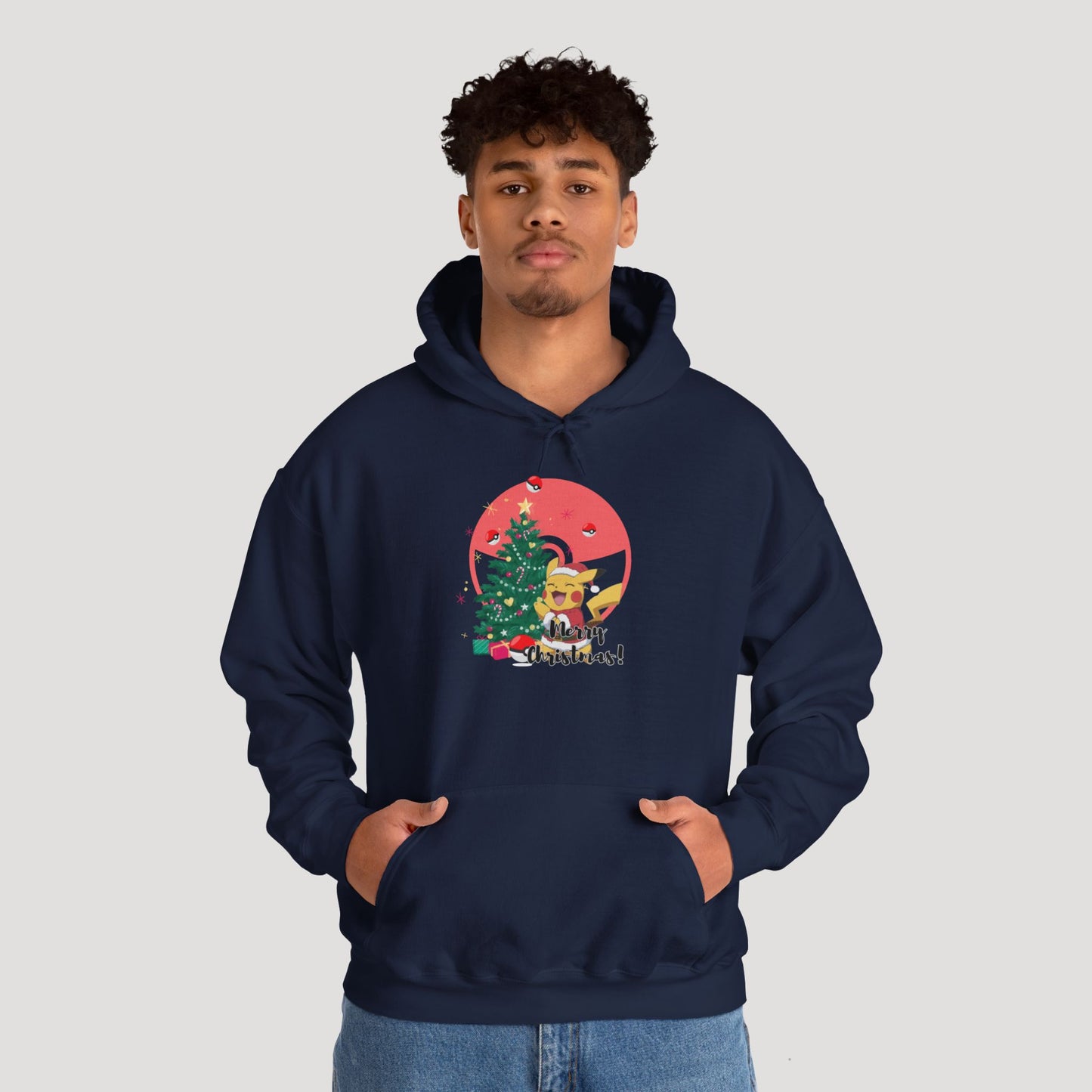 Christmas Cartoon Dog Hoodie - Unisex Heavy Blend™ Sweatshirt