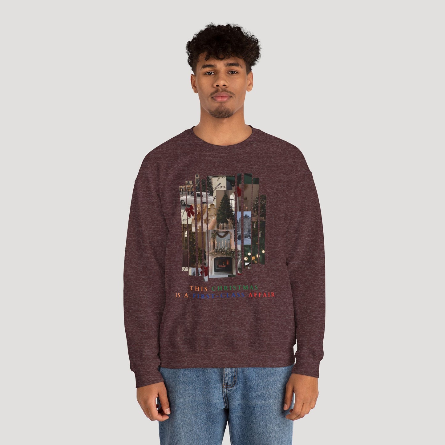 Christmas Old Money Unisex Heavy Blend™ Crewneck Sweatshirt