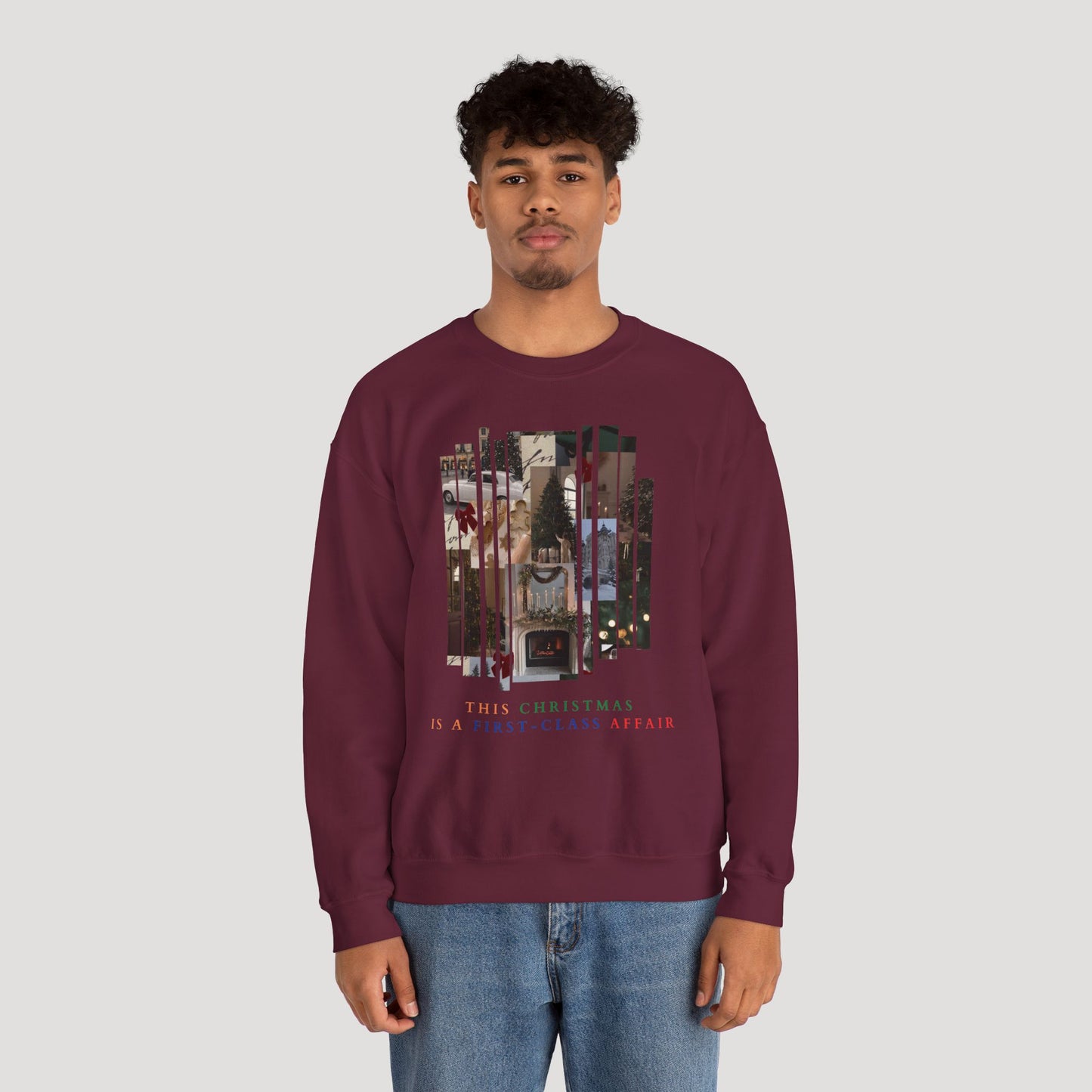 Christmas Old Money Unisex Heavy Blend™ Crewneck Sweatshirt