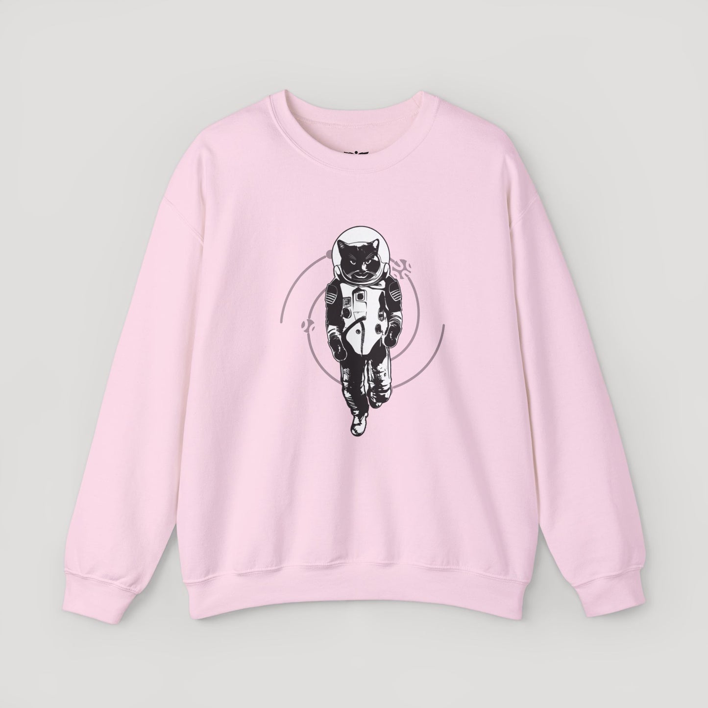 Astronaut Cat Unisex Heavy Blend™ Crewneck Sweatshirt - Cosmic Vibe Apparel