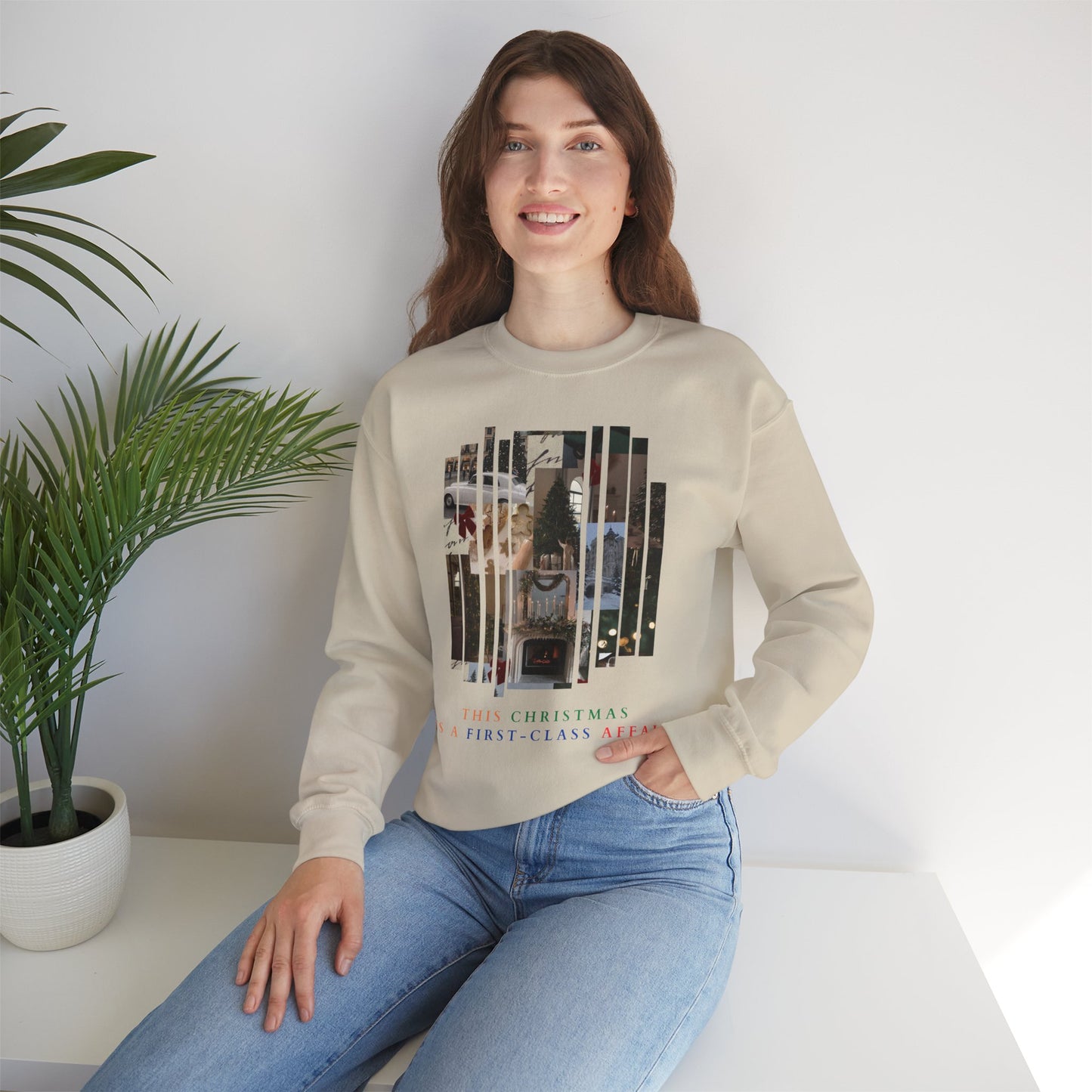 Christmas Old Money Unisex Heavy Blend™ Crewneck Sweatshirt