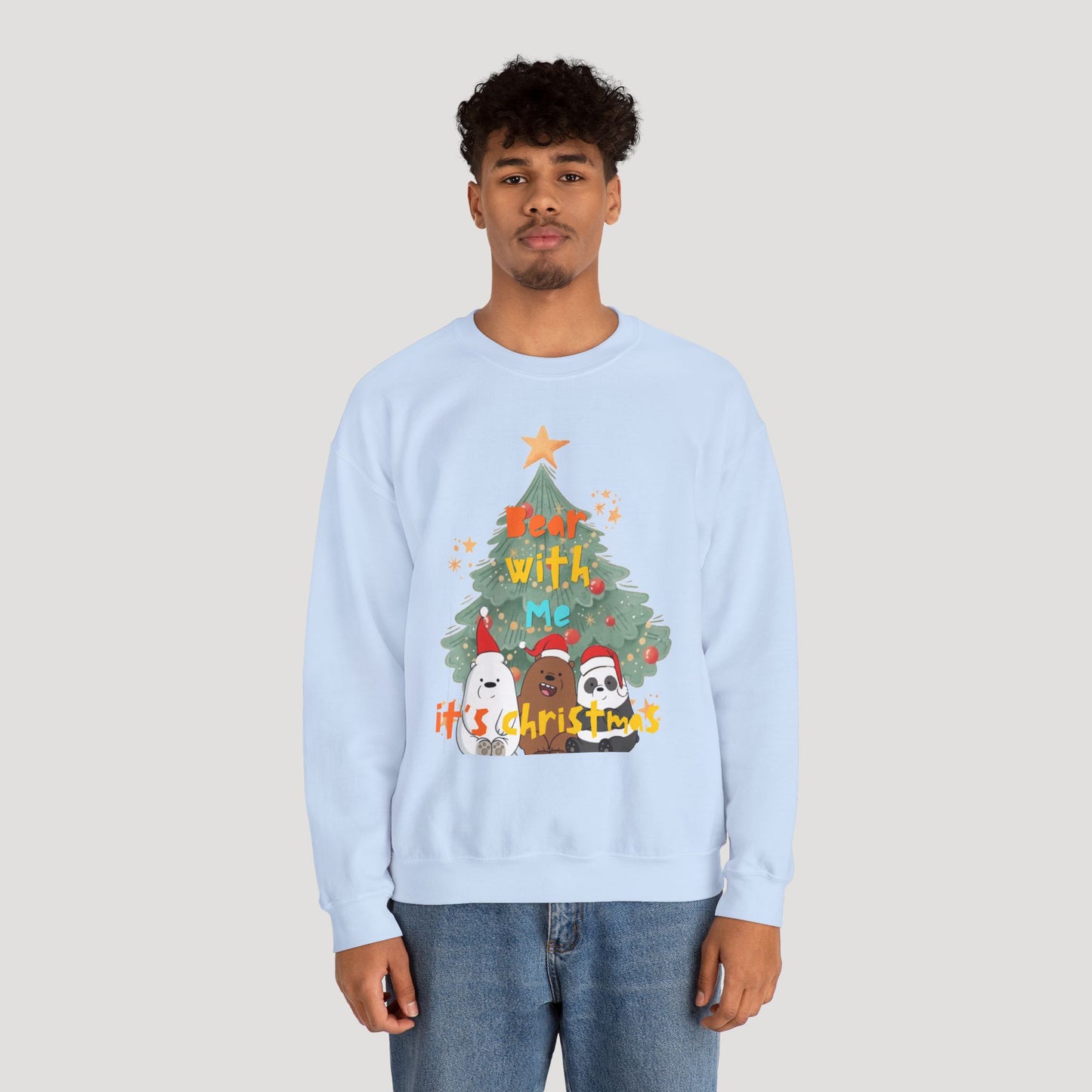 Bear With Me Christmas Crewneck Sweatshirt