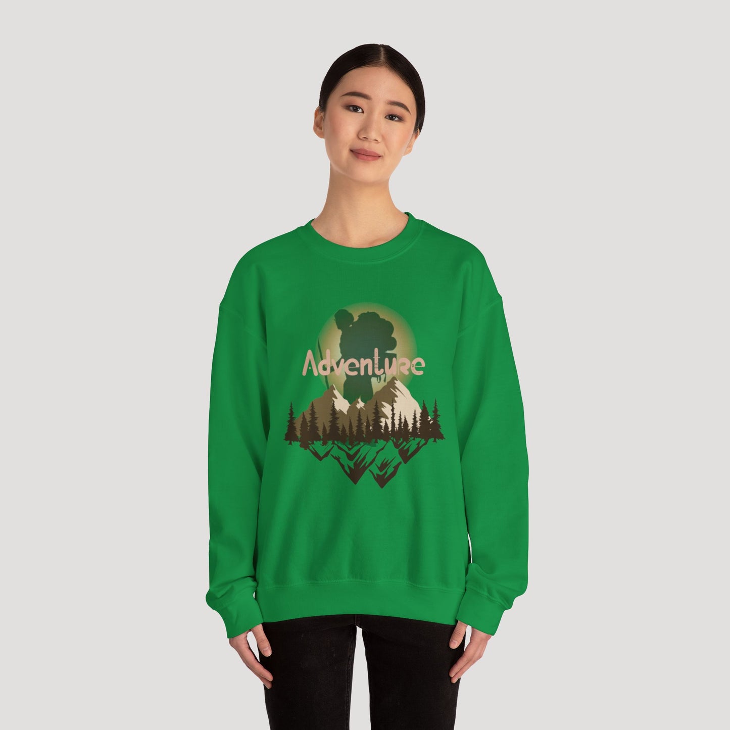 Adventure Unisex Heavy Blend™ Crewneck Sweatshirt - Perfect for Outdoor Enthusiasts