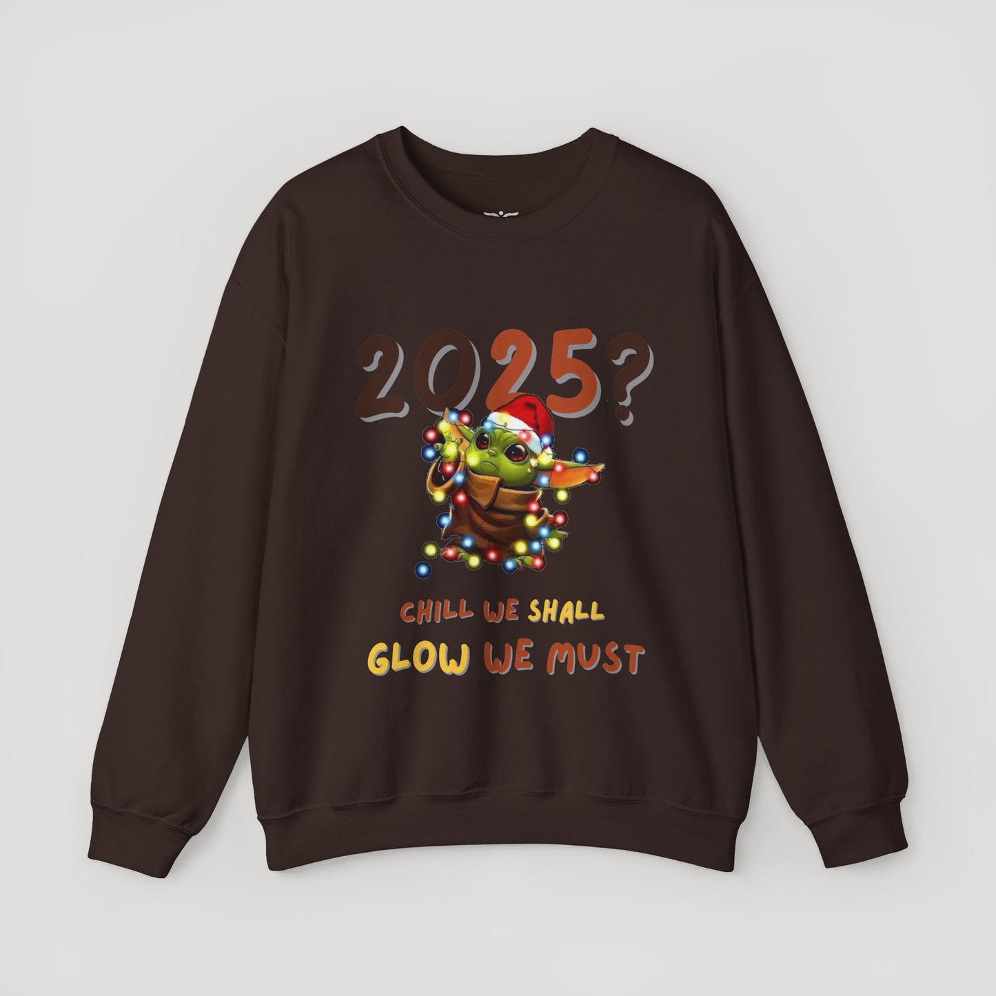 Baby Yoda 2025 Chill Glow Holiday Unisex Sweatshirt