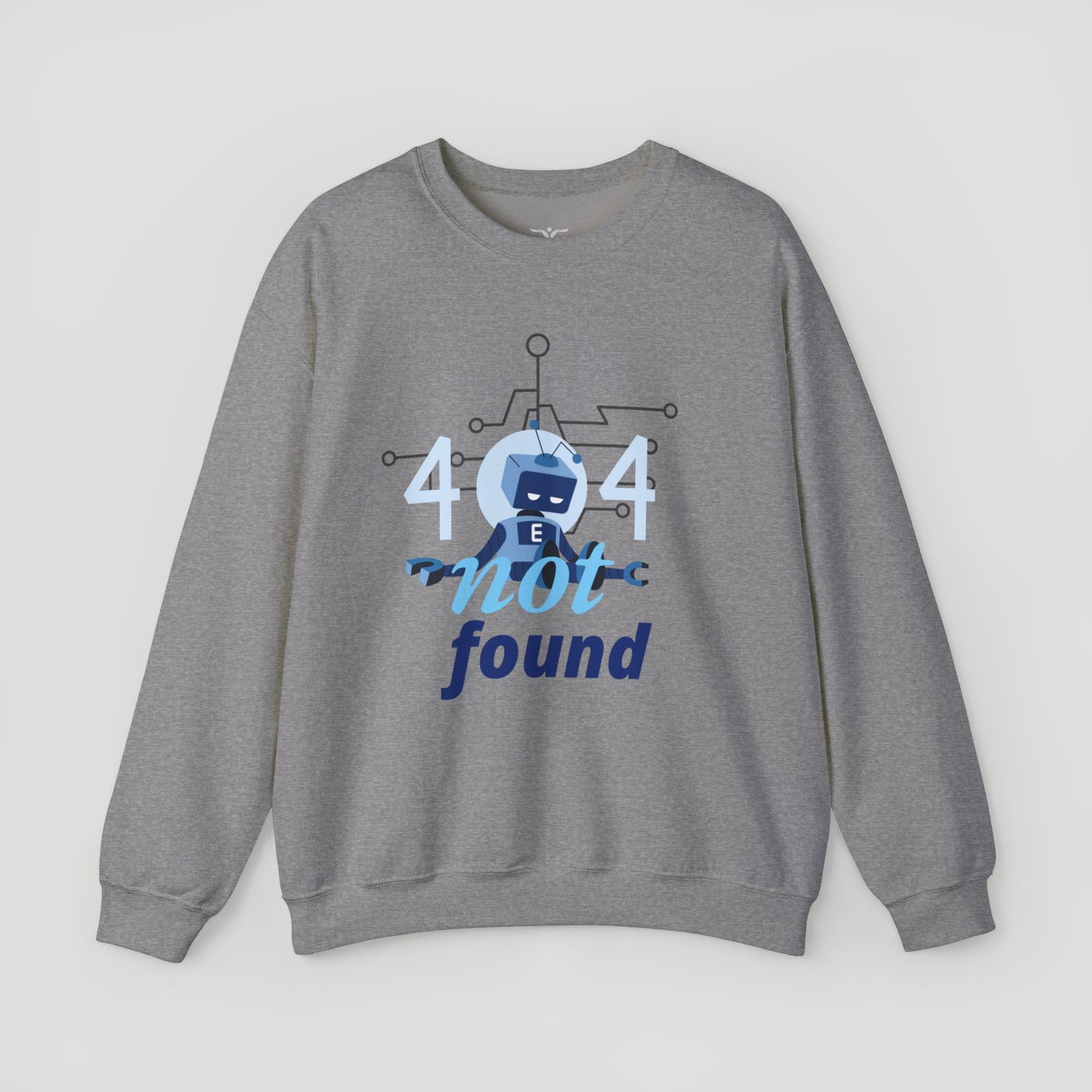 404 Not Found Unisex Heavy Blend™ Crewneck Sweatshirt - Trendy and Cozy