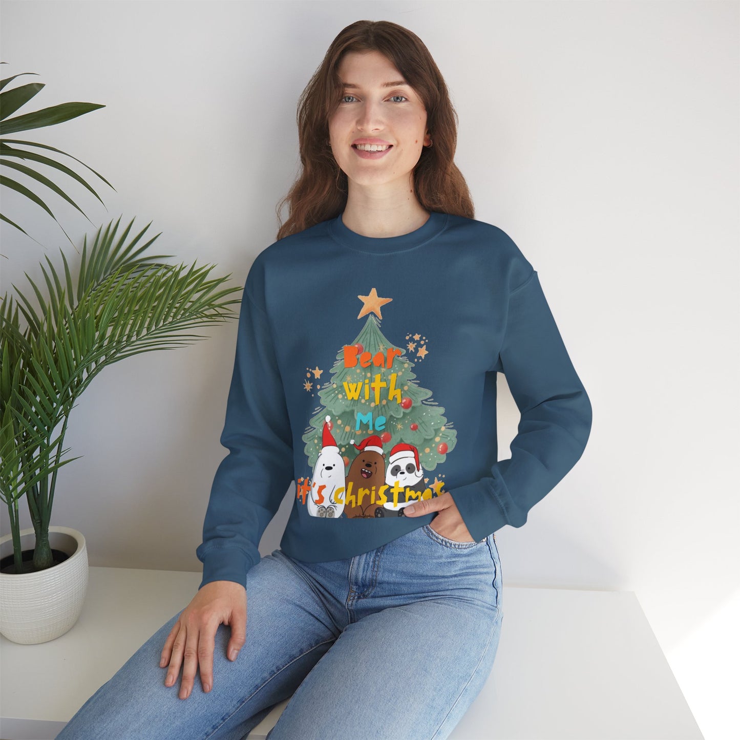 Bear With Me Christmas Crewneck Sweatshirt