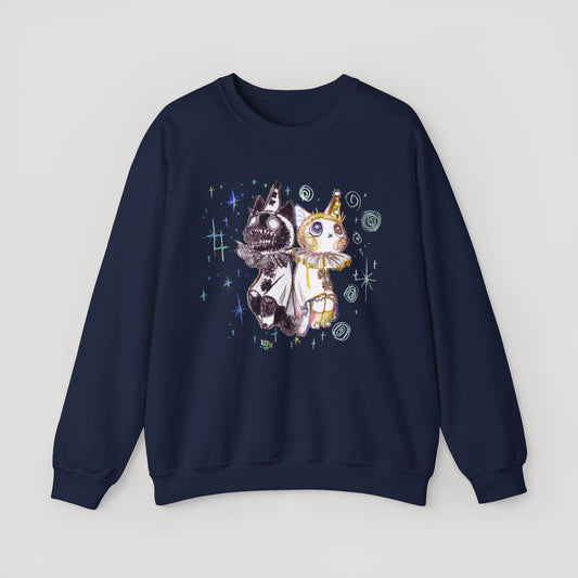 Two Contrasting Cats - Sweatshirt