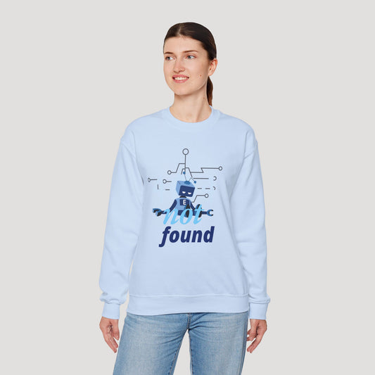 404 Not Found Unisex Heavy Blend™ Crewneck Sweatshirt - Trendy and Cozy