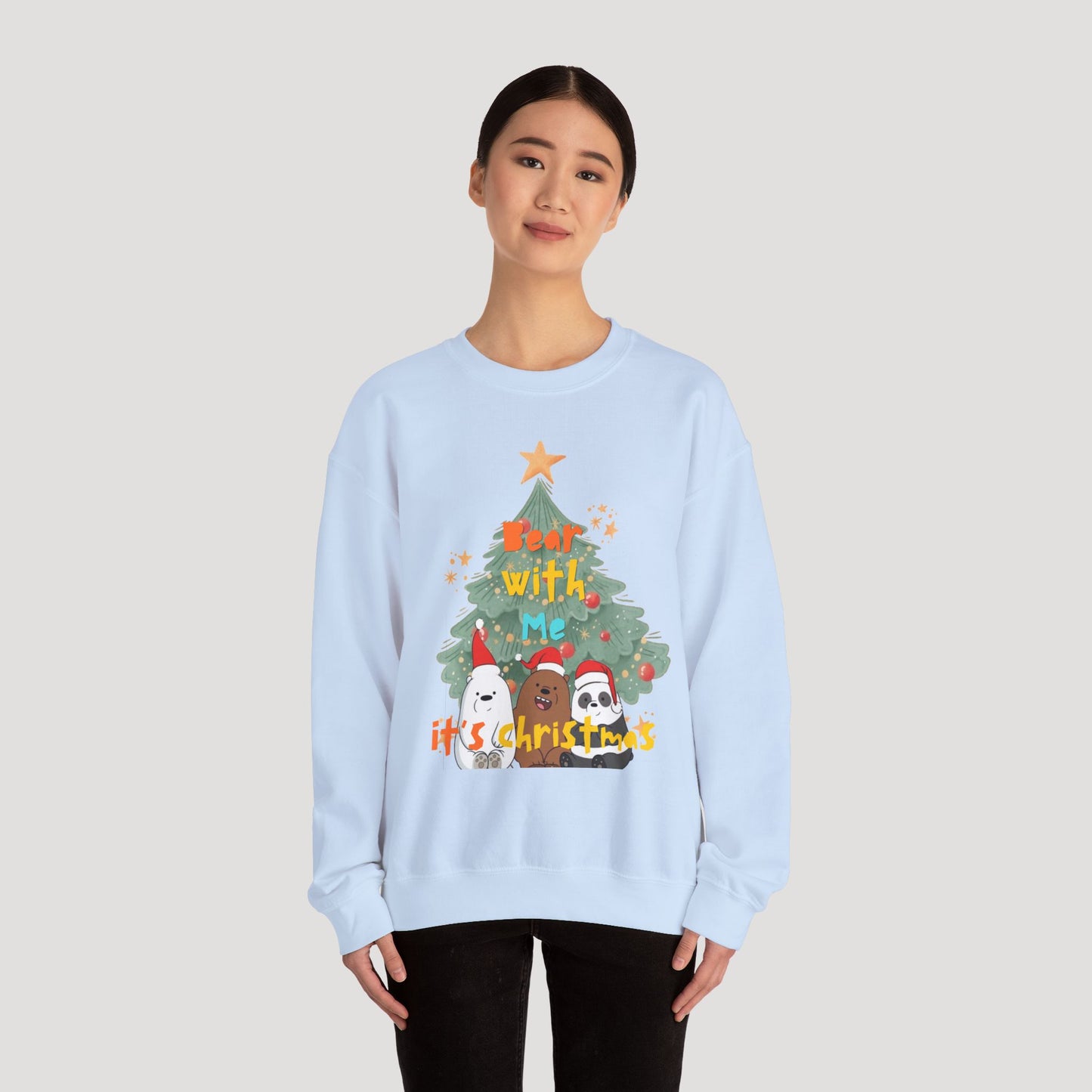 Bear With Me Christmas Crewneck Sweatshirt