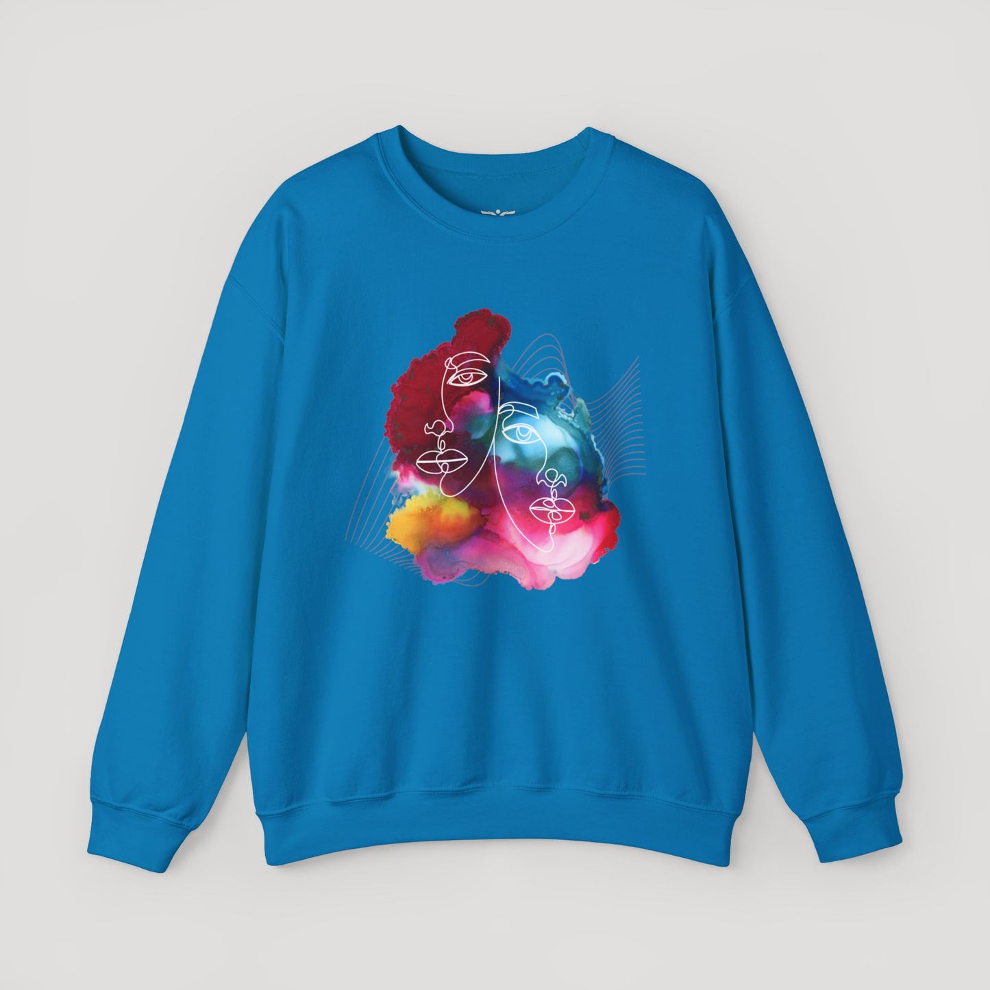 Artistic Unisex Crewneck Sweatshirt - Colorful Abstract Design