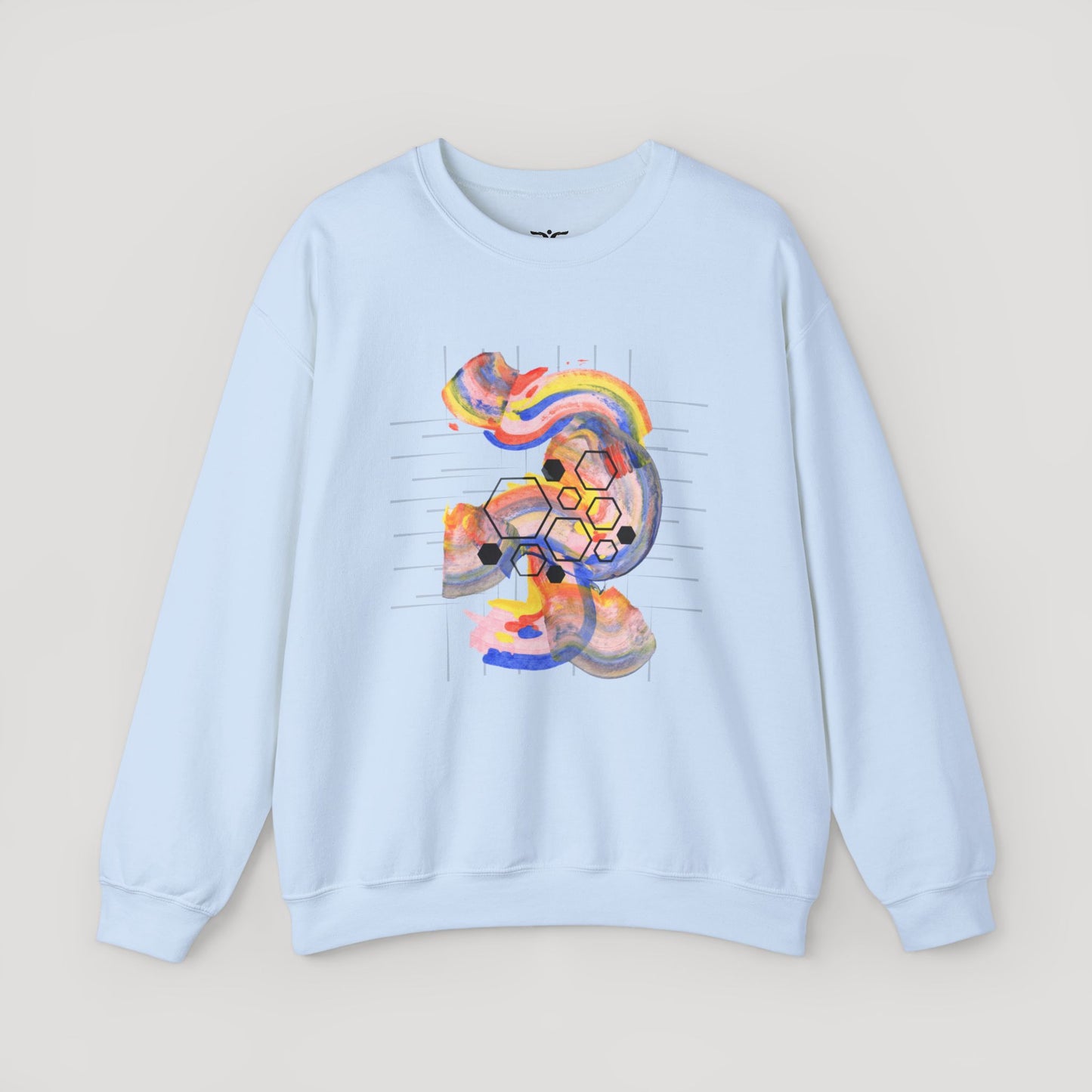 Colorful Abstract Art Sweatshirt - Unisex Heavy Blend™ Crewneck