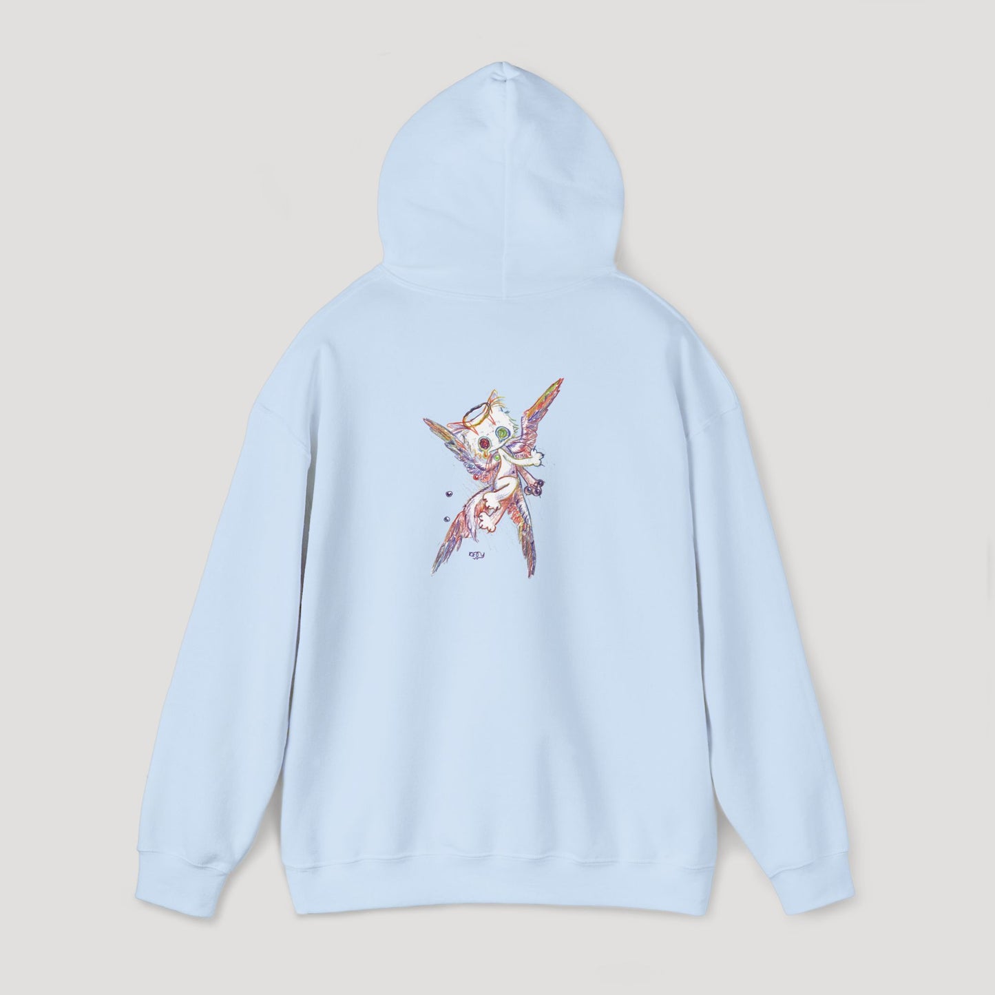 Four-Feathered Angel Cat - Hoodie