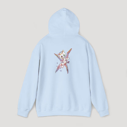 Four-Feathered Angel Cat - Hoodie