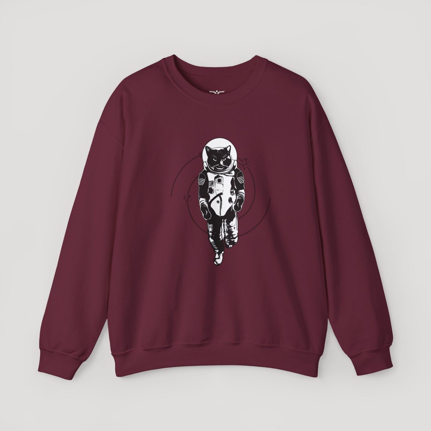 Astronaut Cat Unisex Heavy Blend™ Crewneck Sweatshirt - Cosmic Vibe Apparel