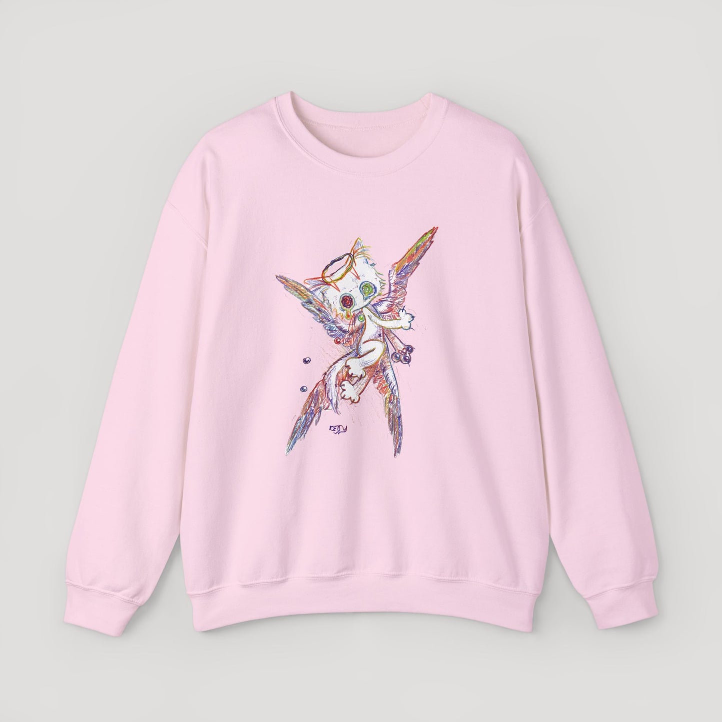 Four-Feathered Angel Cat - Sweatshirt