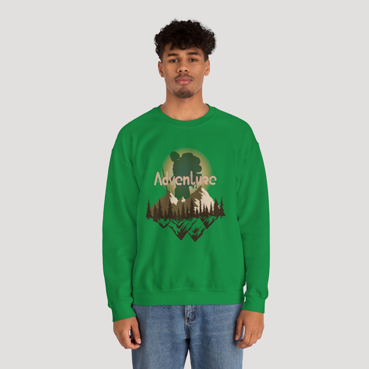 Adventure Unisex Heavy Blend™ Crewneck Sweatshirt - Perfect for Outdoor Enthusiasts