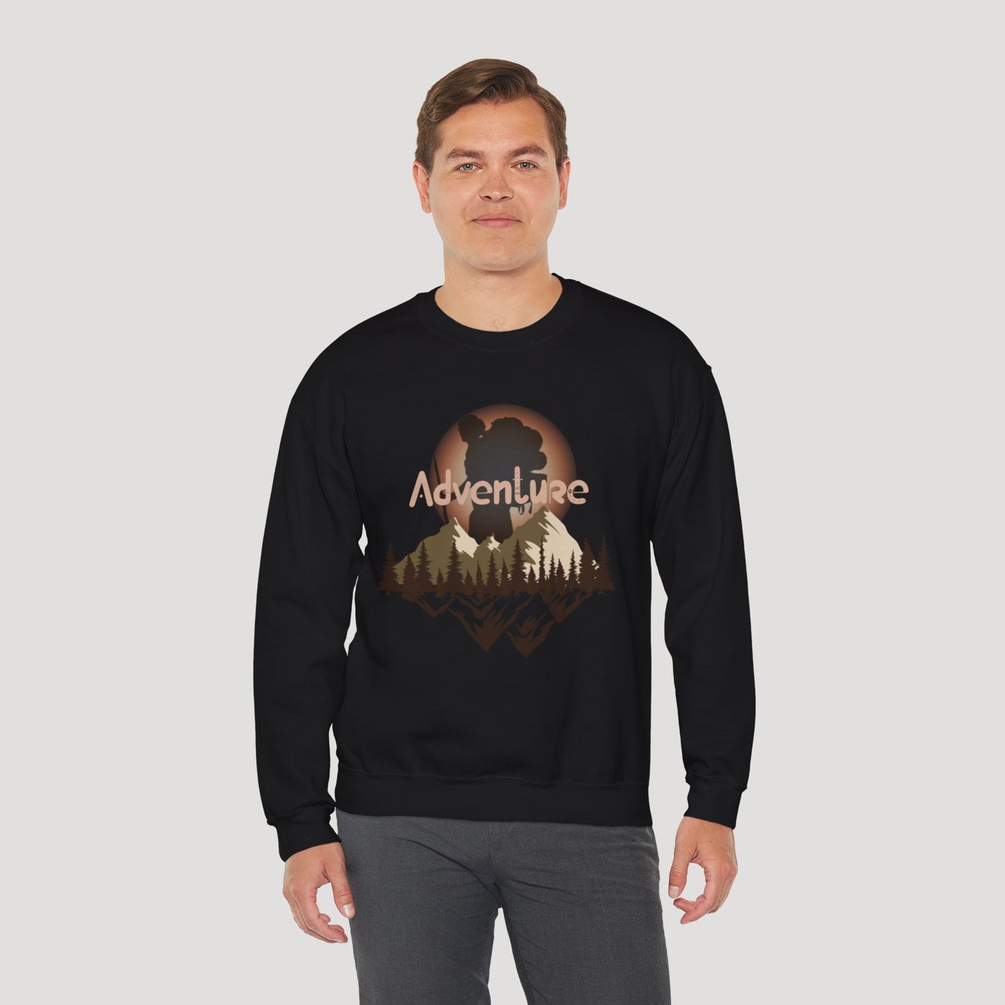 Adventure Unisex Heavy Blend™ Crewneck Sweatshirt - Perfect for Outdoor Enthusiasts