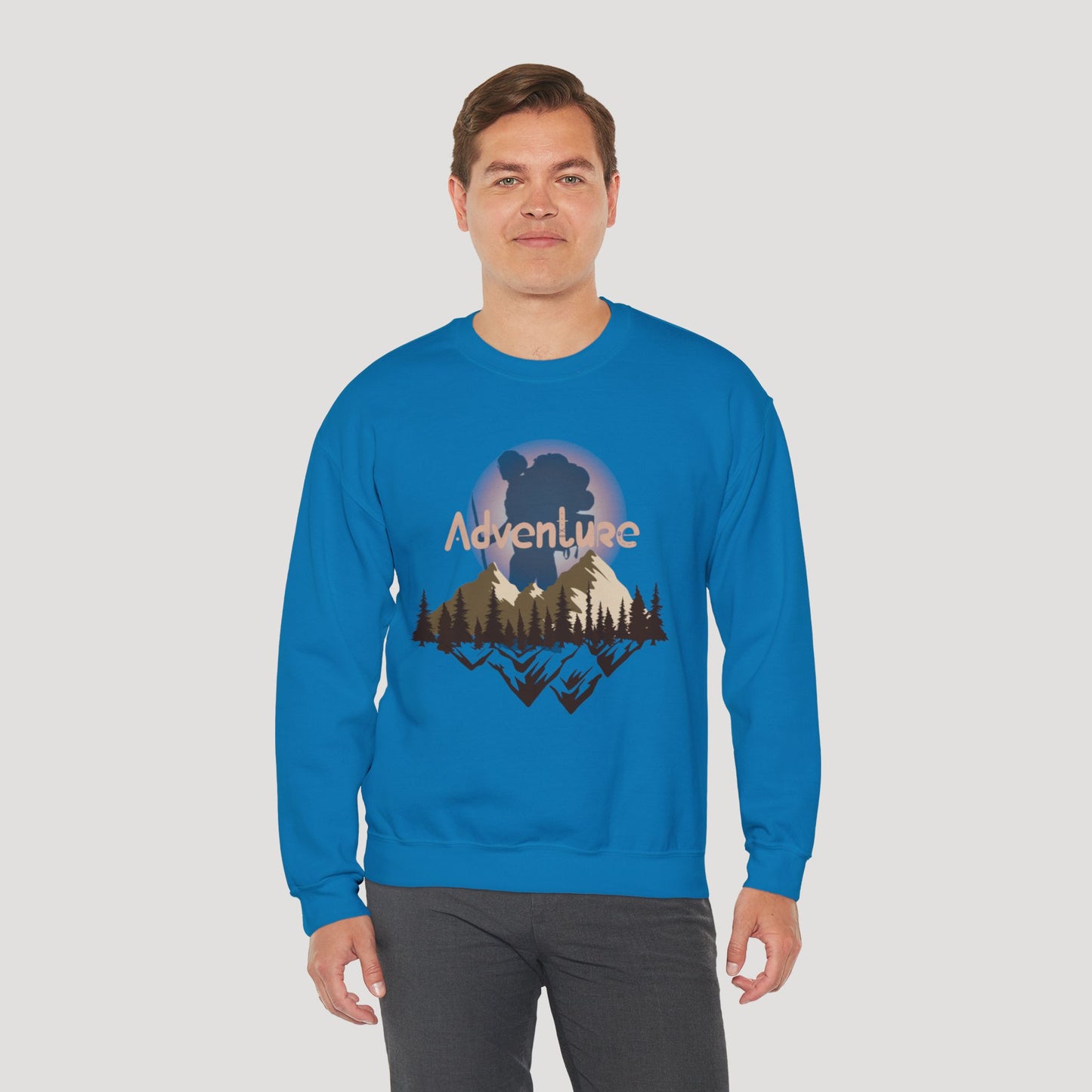 Adventure Unisex Heavy Blend™ Crewneck Sweatshirt - Perfect for Outdoor Enthusiasts