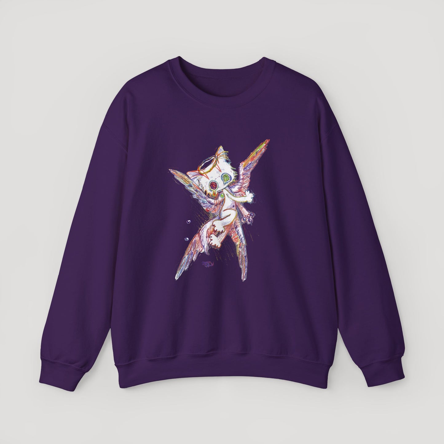 Four-Feathered Angel Cat - Sweatshirt