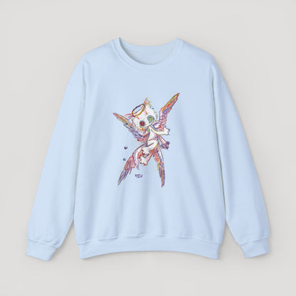 Four-Feathered Angel Cat - Sweatshirt