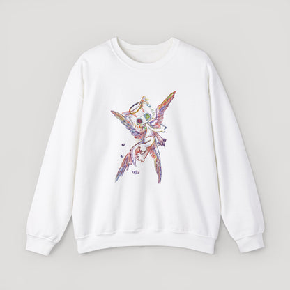 Four-Feathered Angel Cat - Sweatshirt