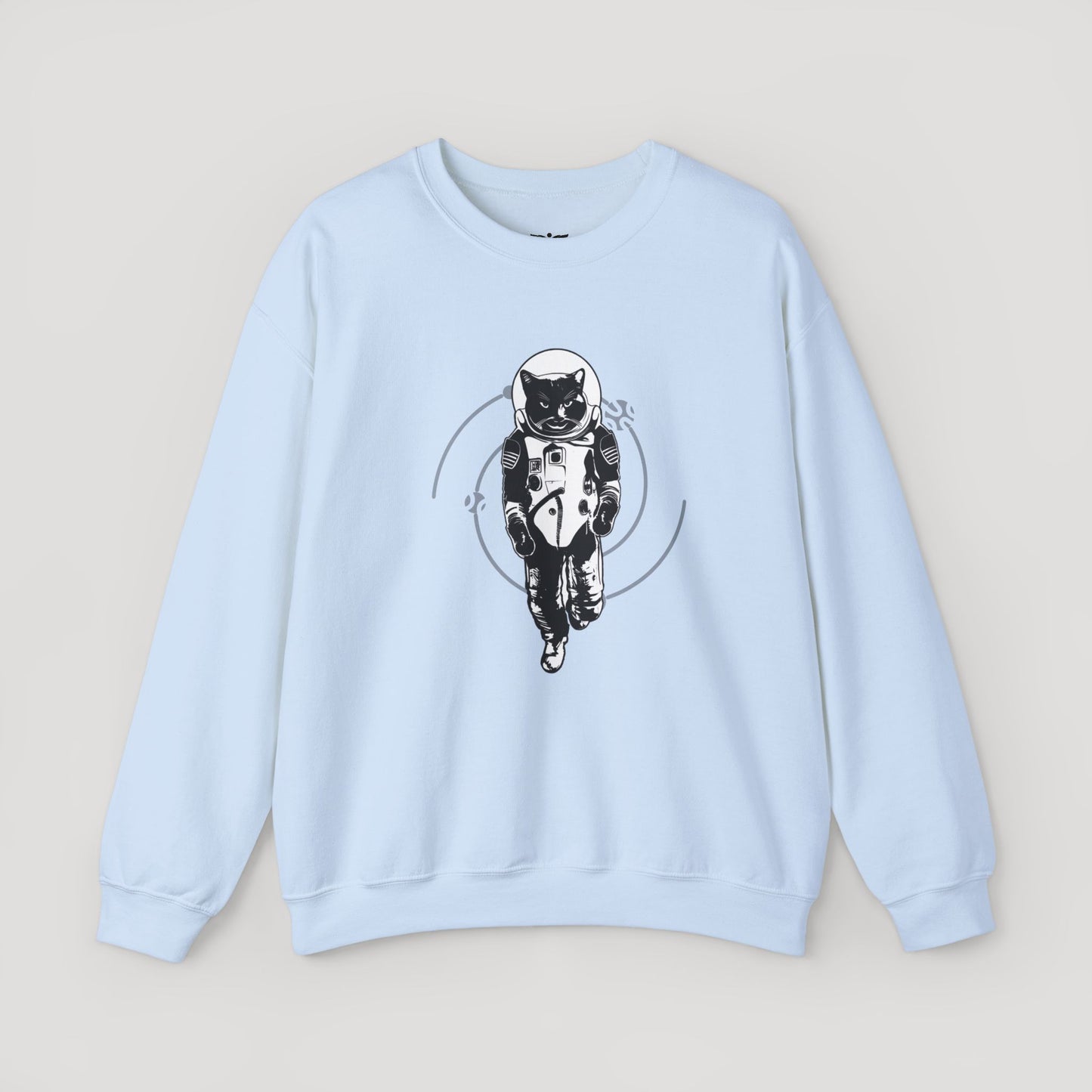 Astronaut Cat Unisex Heavy Blend™ Crewneck Sweatshirt - Cosmic Vibe Apparel