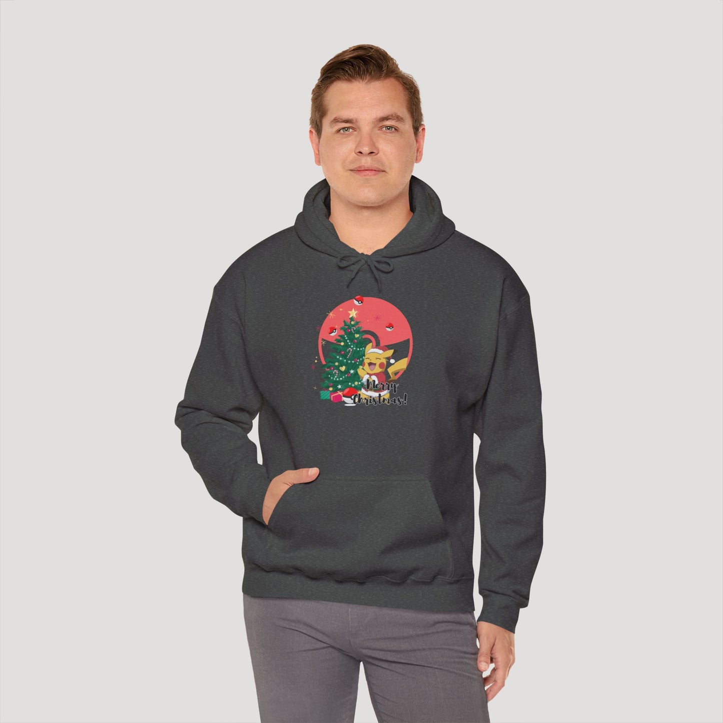 Christmas Cartoon Dog Hoodie - Unisex Heavy Blend™ Sweatshirt