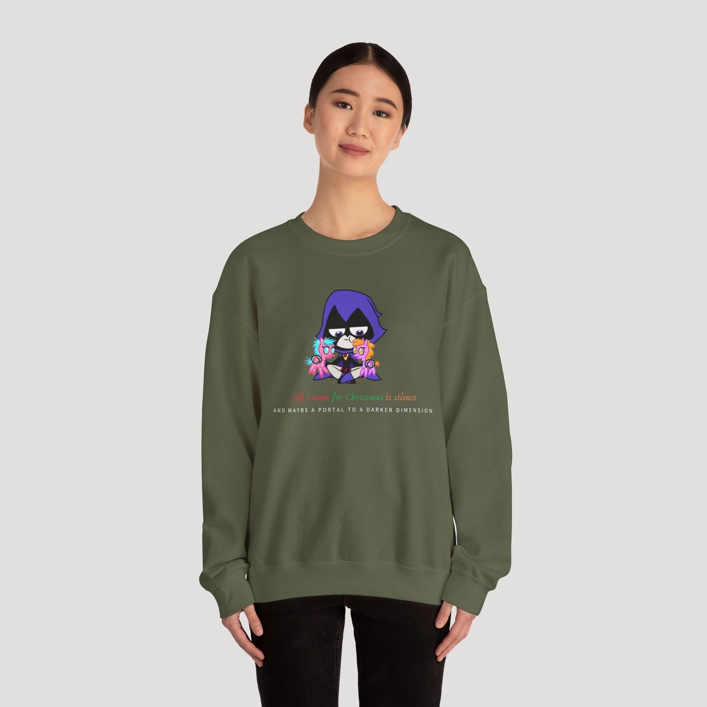 All I Want for Christmas Is Silence Sweatshirt