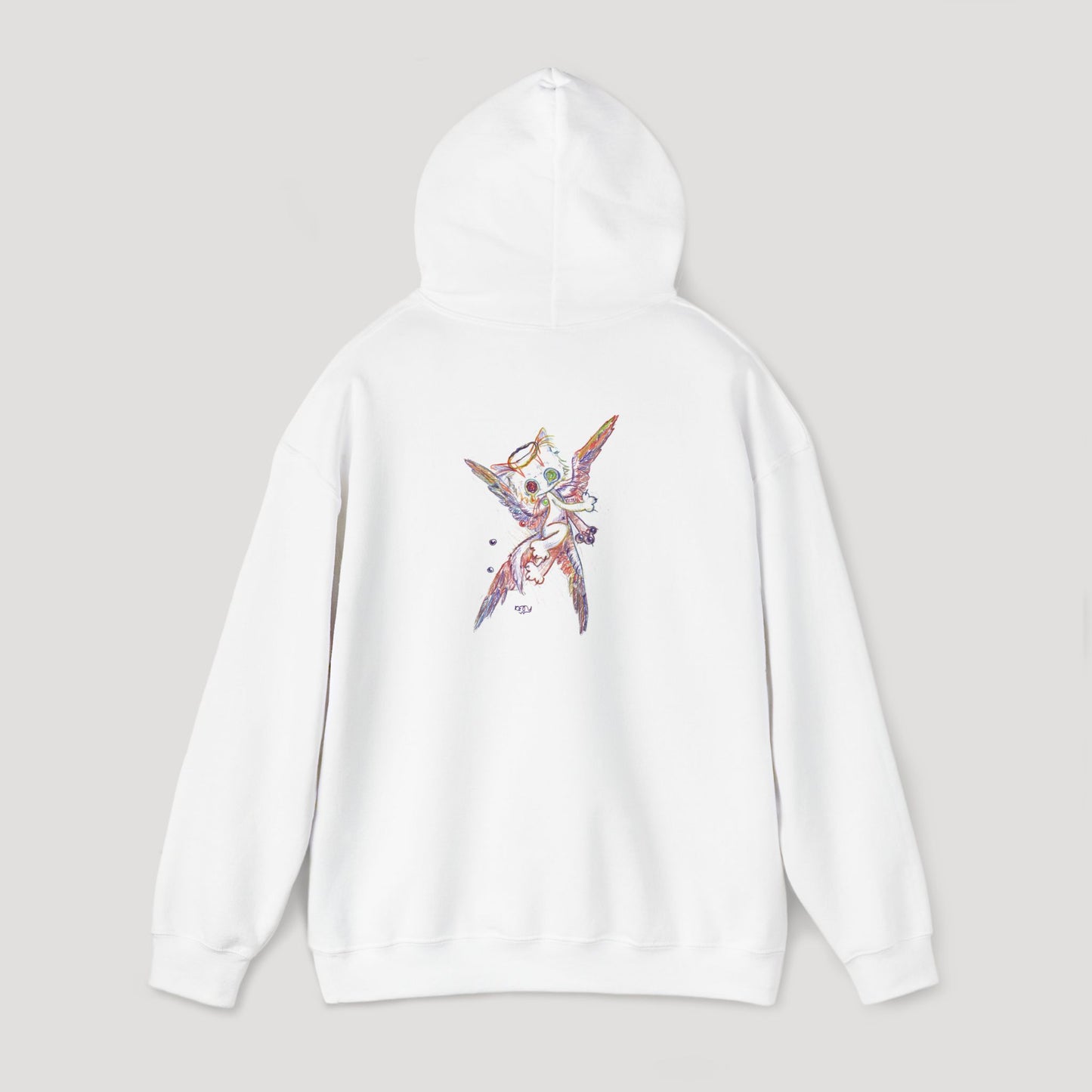 Four-Feathered Angel Cat - Hoodie