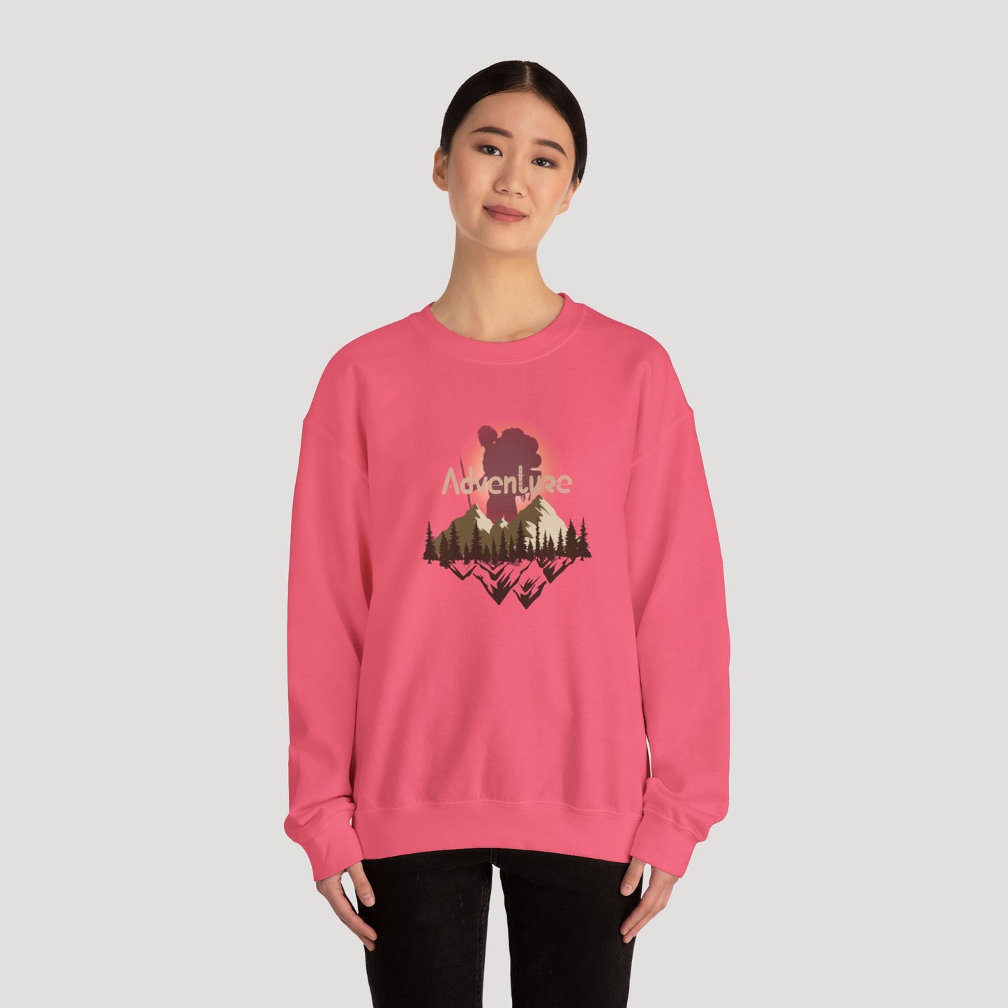 Adventure Unisex Heavy Blend™ Crewneck Sweatshirt - Perfect for Outdoor Enthusiasts