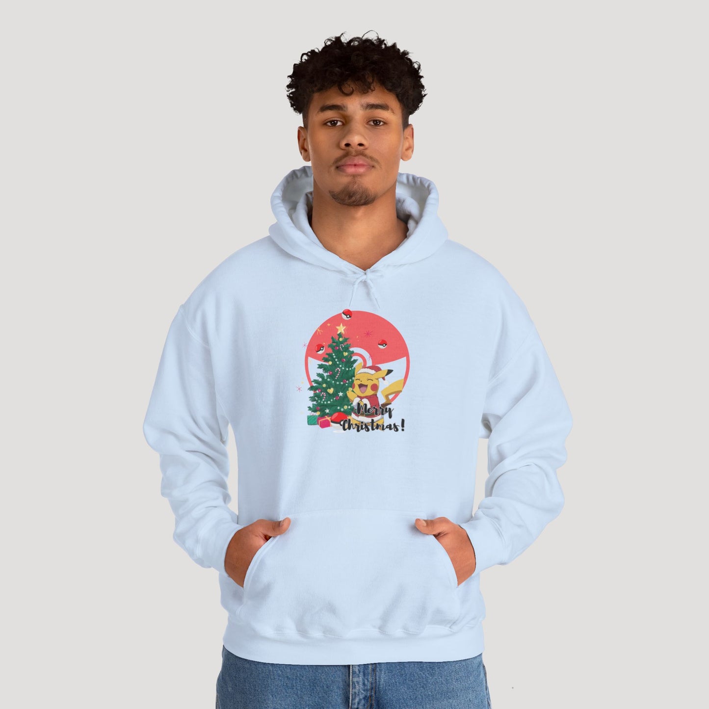 Christmas Cartoon Dog Hoodie - Unisex Heavy Blend™ Sweatshirt