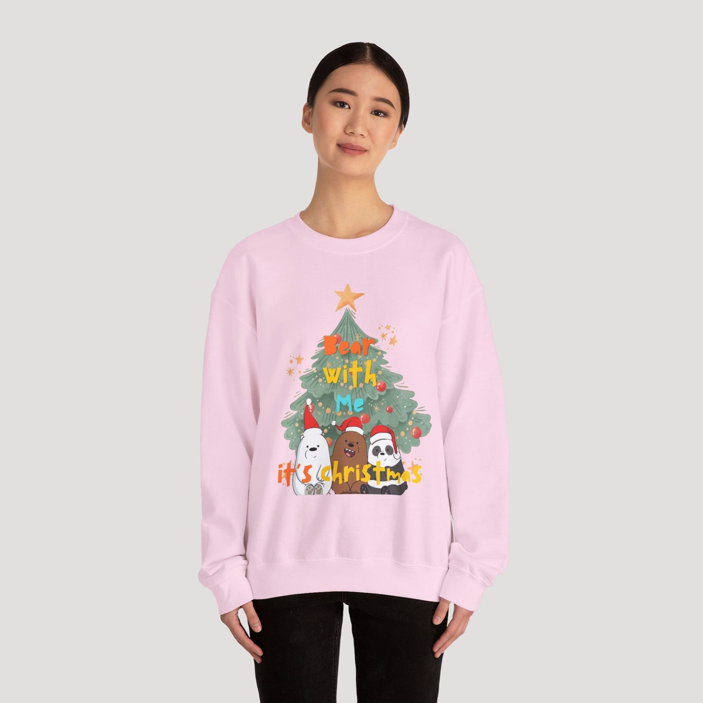 Bear With Me Christmas Crewneck Sweatshirt