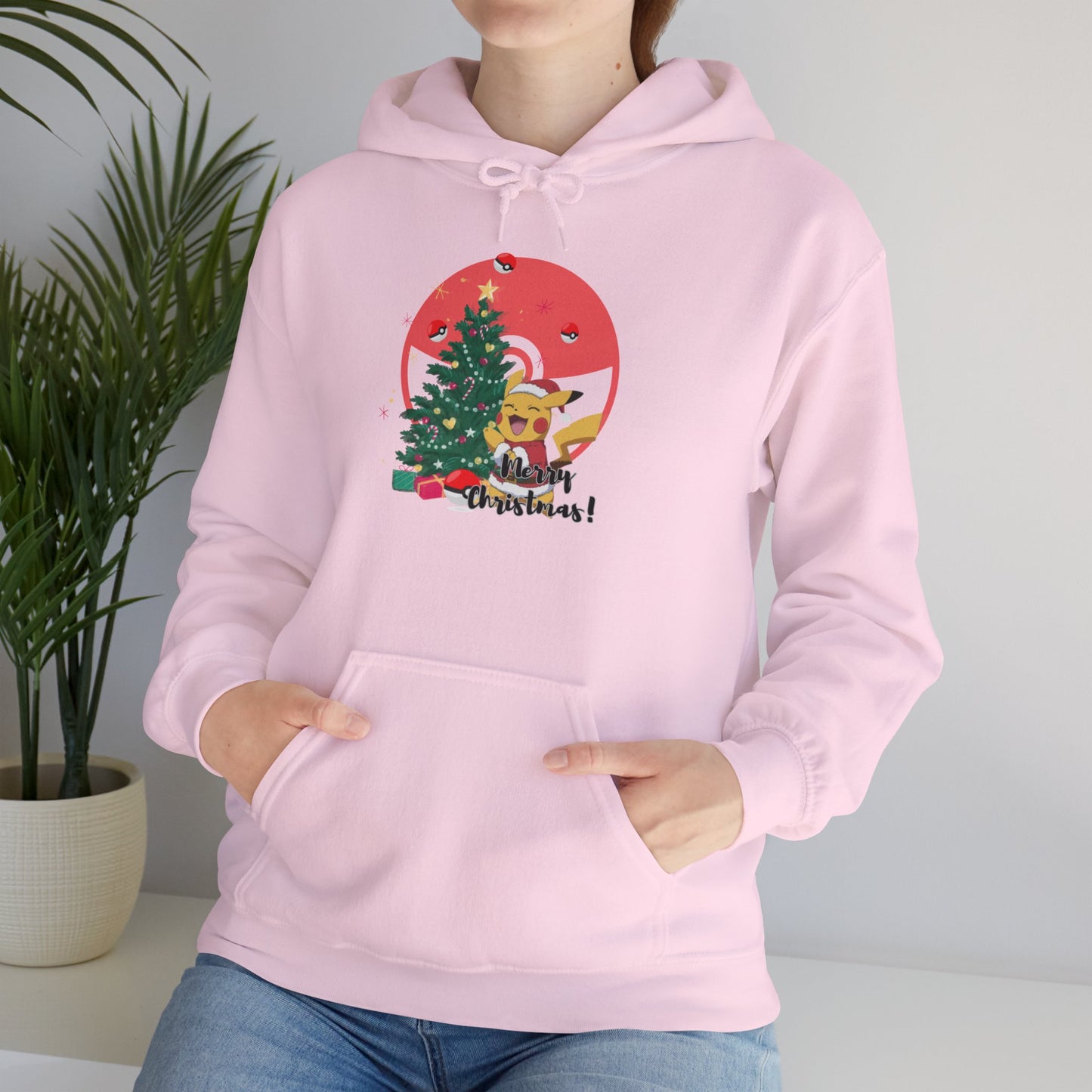 Christmas Cartoon Dog Hoodie - Unisex Heavy Blend™ Sweatshirt