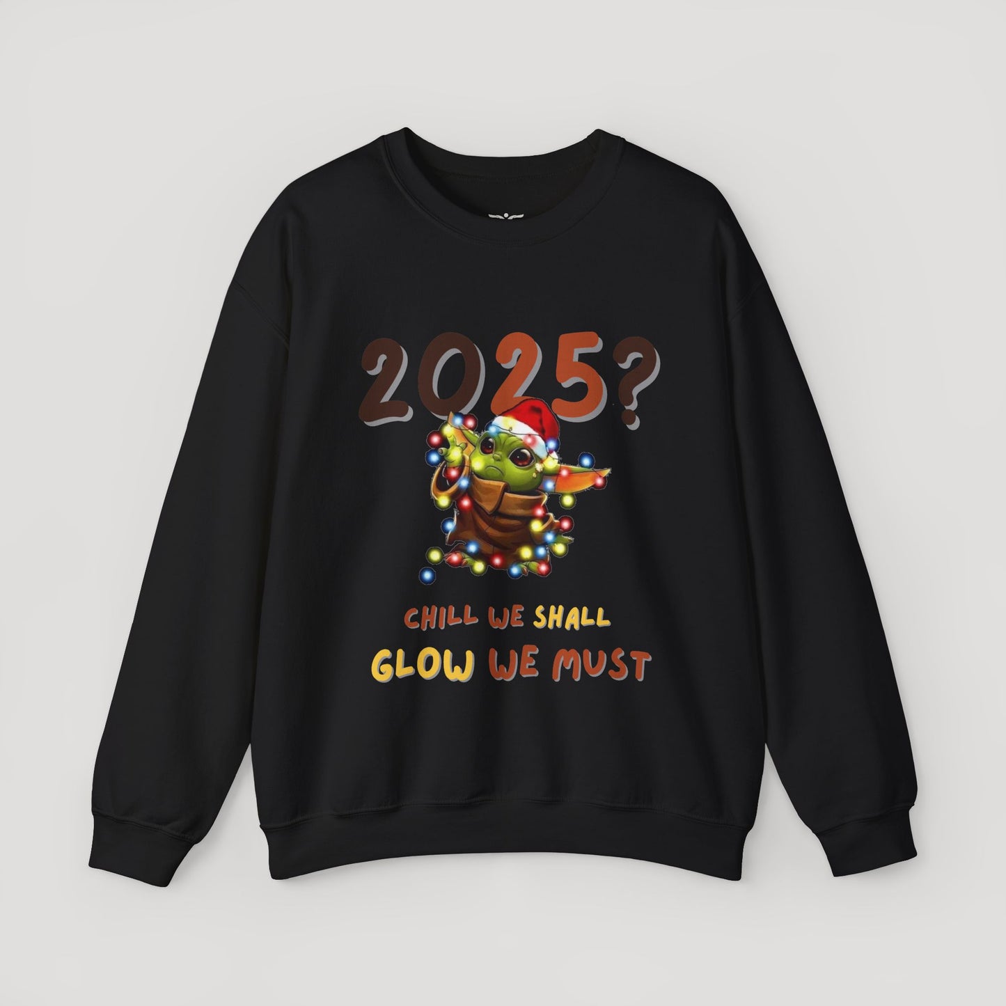 Baby Yoda 2025 Chill Glow Holiday Unisex Sweatshirt