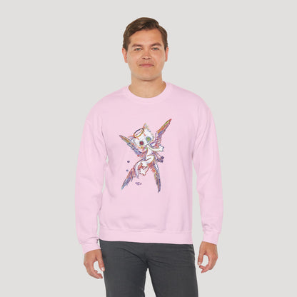 Four-Feathered Angel Cat - Sweatshirt